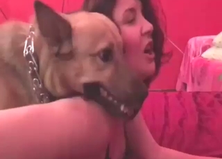 Dogzilla fucks that whore's hot pussy from behind